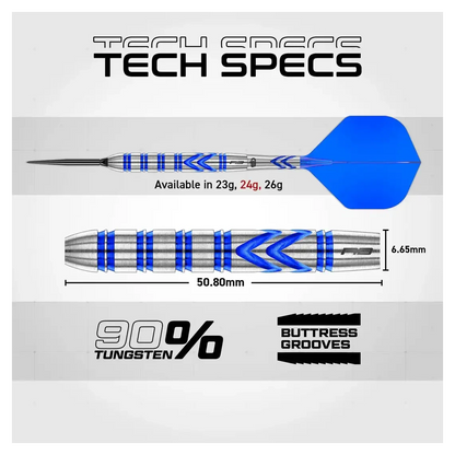 Red Dragon Gerwyn Price Blue Original 90% SP Steel Tip Darts
