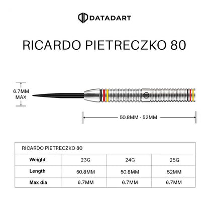 Datadart Ricardo Pietreczko Tungsten Darts Spec Sheet