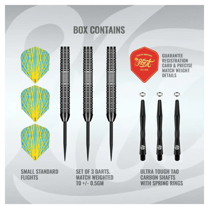 Shot Pro Series Rowby John Rodriguez Baha 90% Tungsten Steel Tip Darts