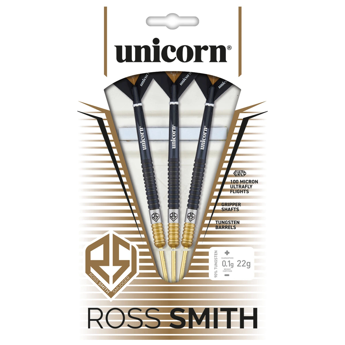 Unicorn Ross Smith TwoTone 90% Tungsten 22g Darts