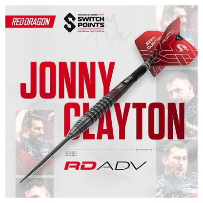 Red Dragon Jonny Clayton RD-ADV 90% Tungsten Switch Point Darts