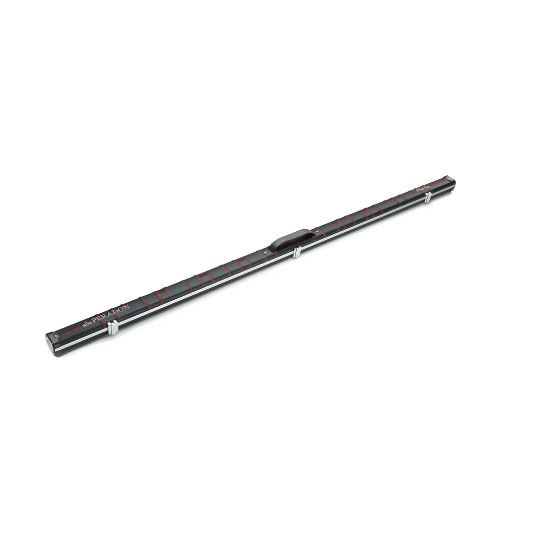Peradon Halo Black Patch & Red Stitch 1 Piece Slim Snooker Cue Case