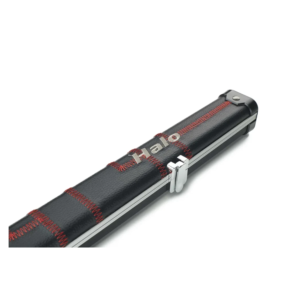 Peradon Halo Black Patch & Red Stitch 1 Piece Slim Snooker Cue Case