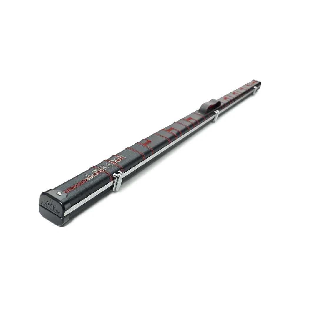 Peradon Halo Black Patch & Red Stitch 1 Piece Slim Snooker Cue Case