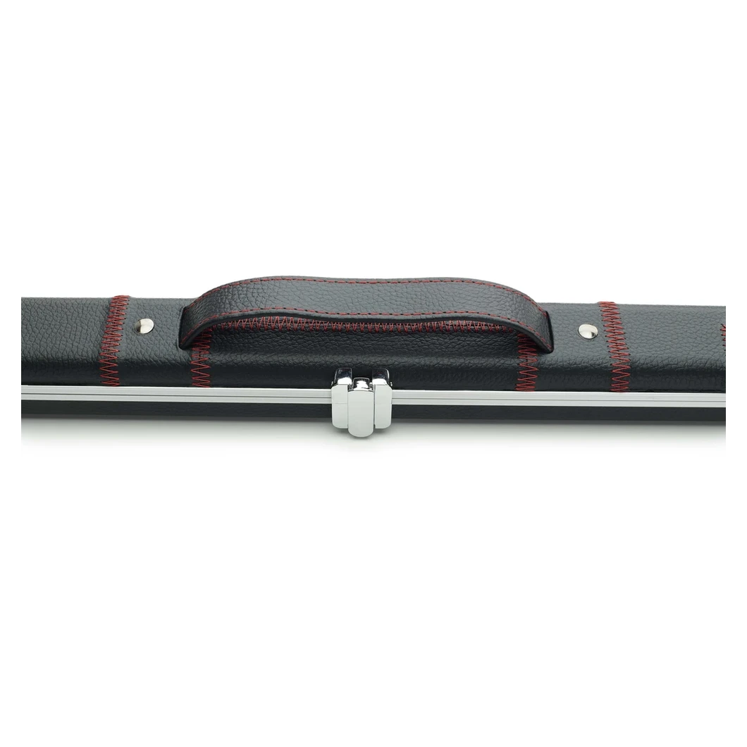 Peradon Halo Black Patch & Red Stitch 1 Piece Slim Snooker Cue Case