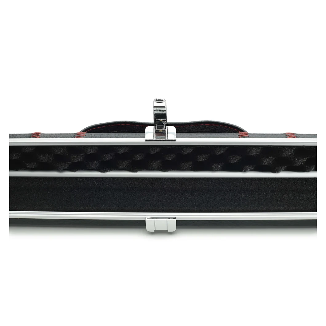 Peradon Halo Black Patch & Red Stitch 1 Piece Slim Snooker Cue Case
