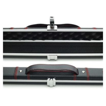 Peradon Halo Black Patch & Red Stitch 1 Piece Slim Snooker Cue Case