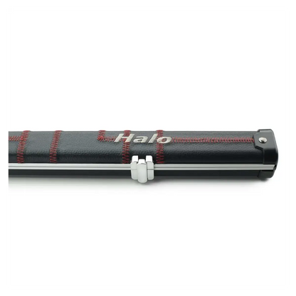 Peradon Halo Black Patch & Red Stitch 1 Piece Slim Snooker Cue Case