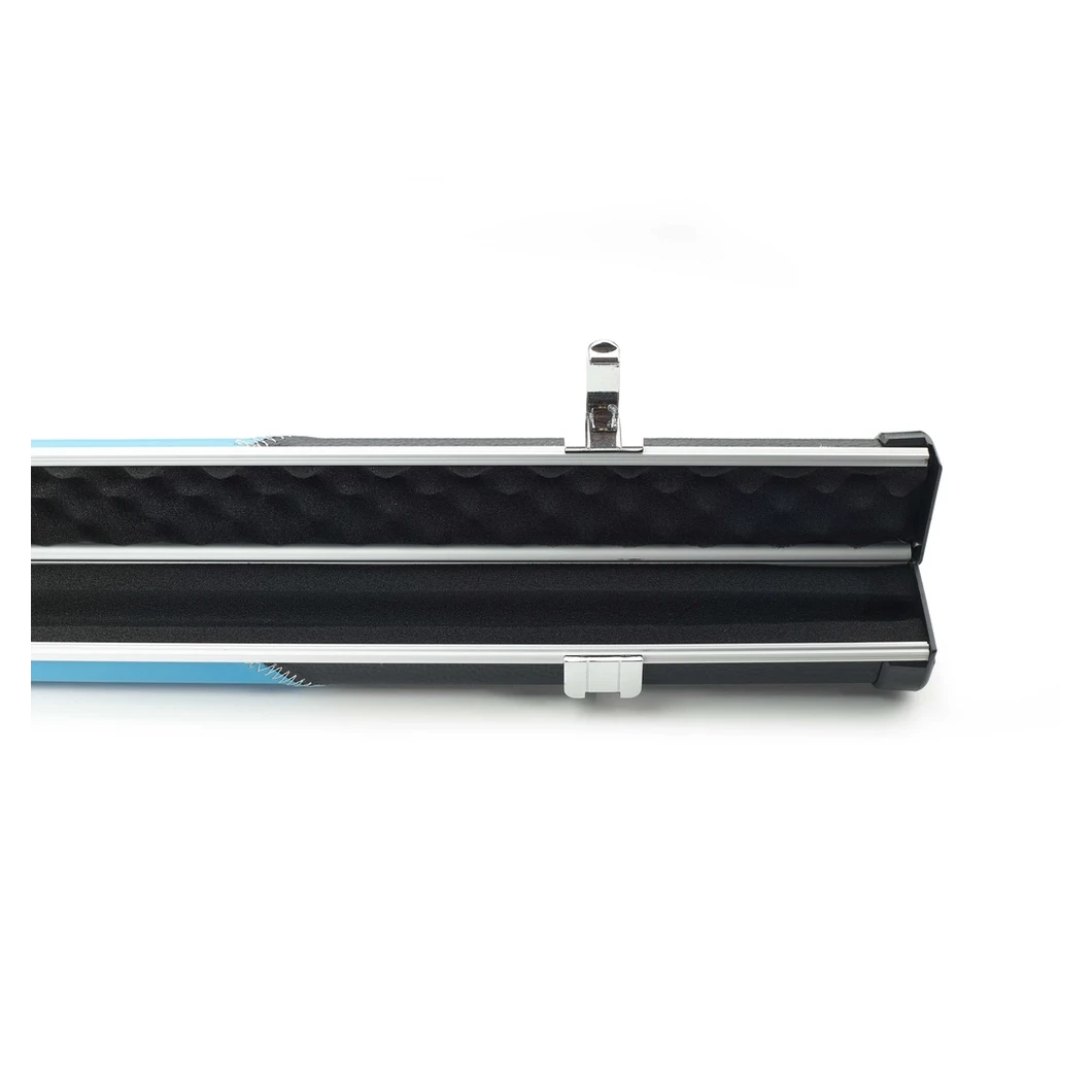 Peradon Halo Black & Sky Stripe 1 Piece Slim Snooker Cue Case