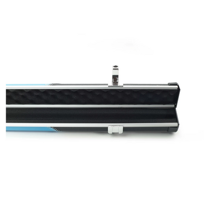 Peradon Halo Black & Sky Stripe 1 Piece Slim Snooker Cue Case