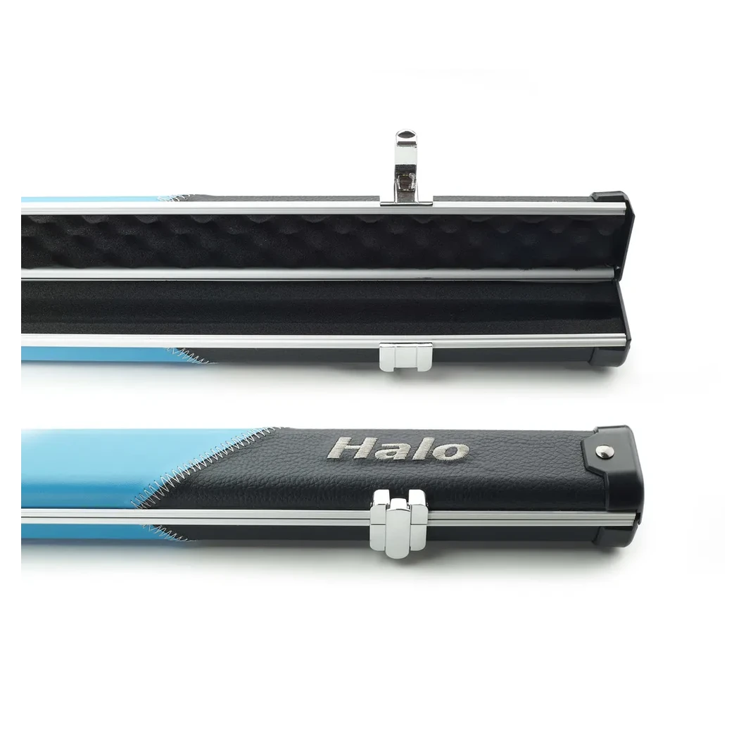 Peradon Halo Black & Sky Stripe 1 Piece Slim Snooker Cue Case