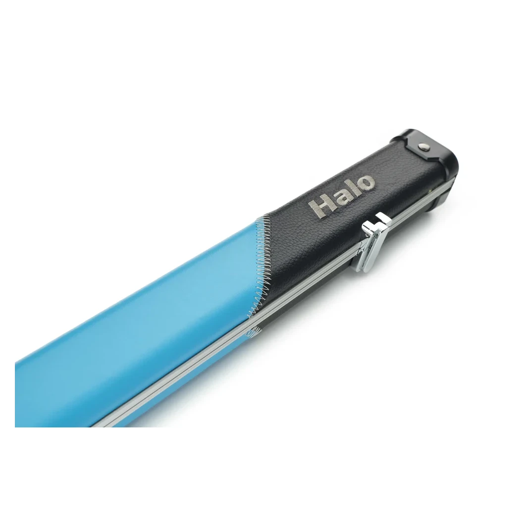 Peradon Halo Black & Sky Stripe 1 Piece Slim Snooker Cue Case