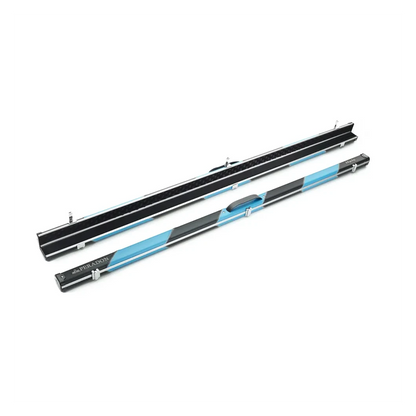 Peradon Halo Black & Sky Stripe 1 Piece Slim Snooker Cue Case