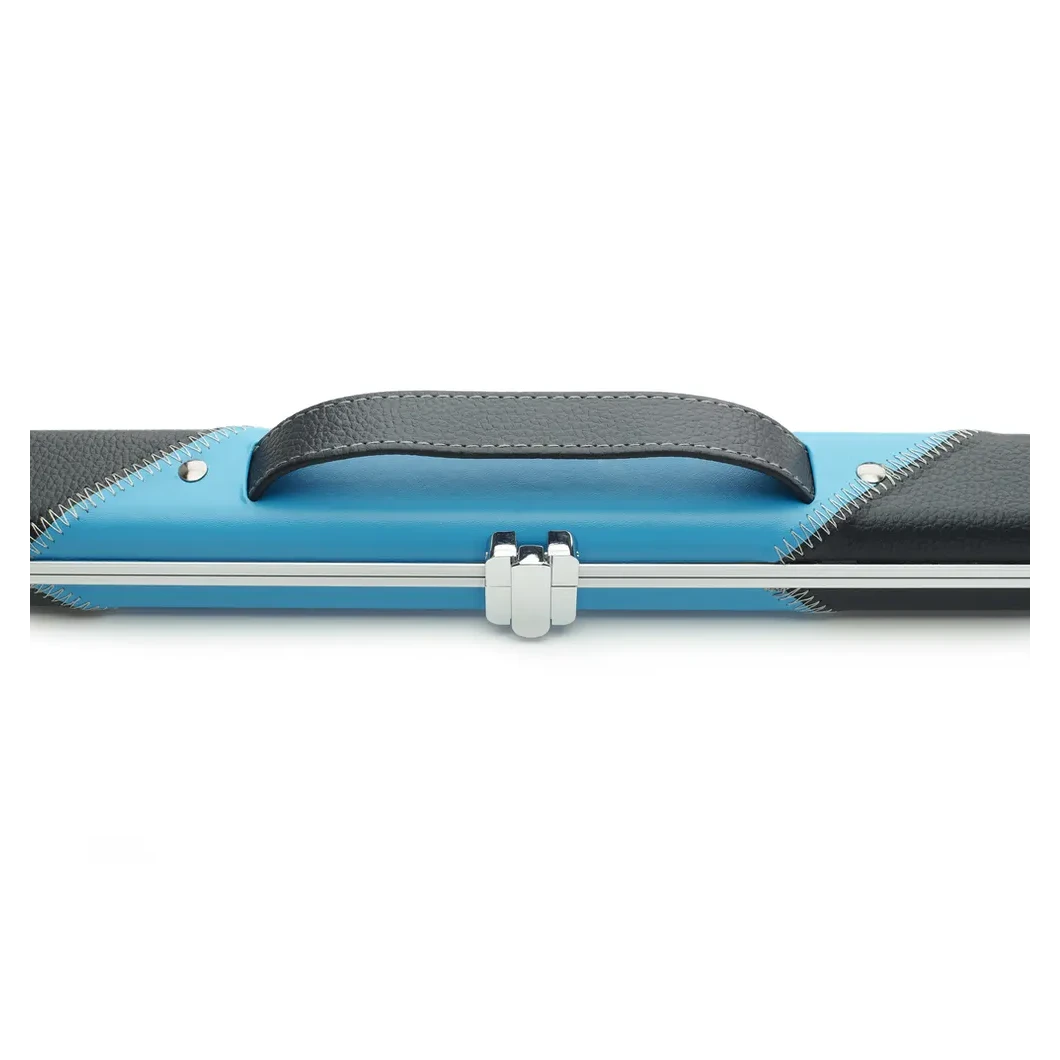 Peradon Halo Black & Sky Stripe 1 Piece Slim Snooker Cue Case