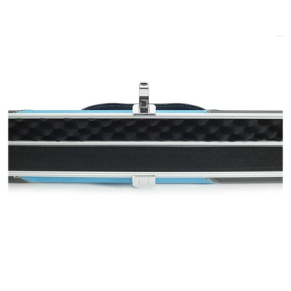 Peradon Halo Black & Sky Stripe 1 Piece Slim Snooker Cue Case