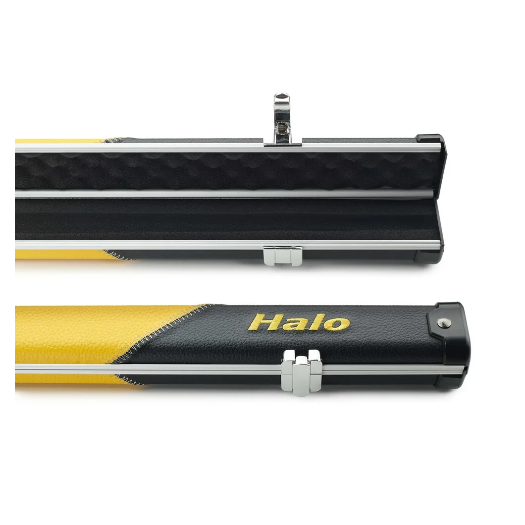 Peradon Halo Black & Yellow Stripe 1 Piece Slim Snooker Cue Case