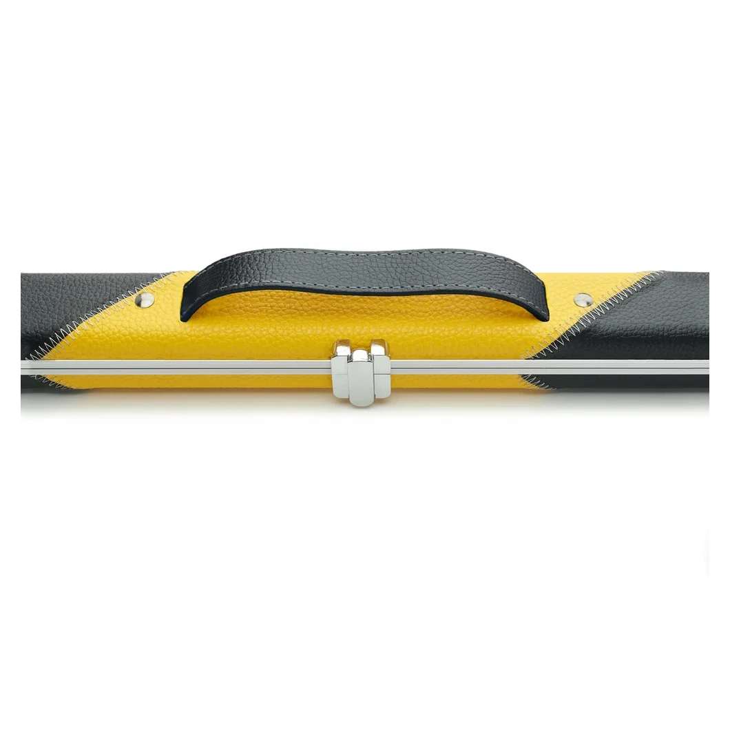 Peradon Halo Black & Yellow Stripe 1 Piece Slim Snooker Cue Case