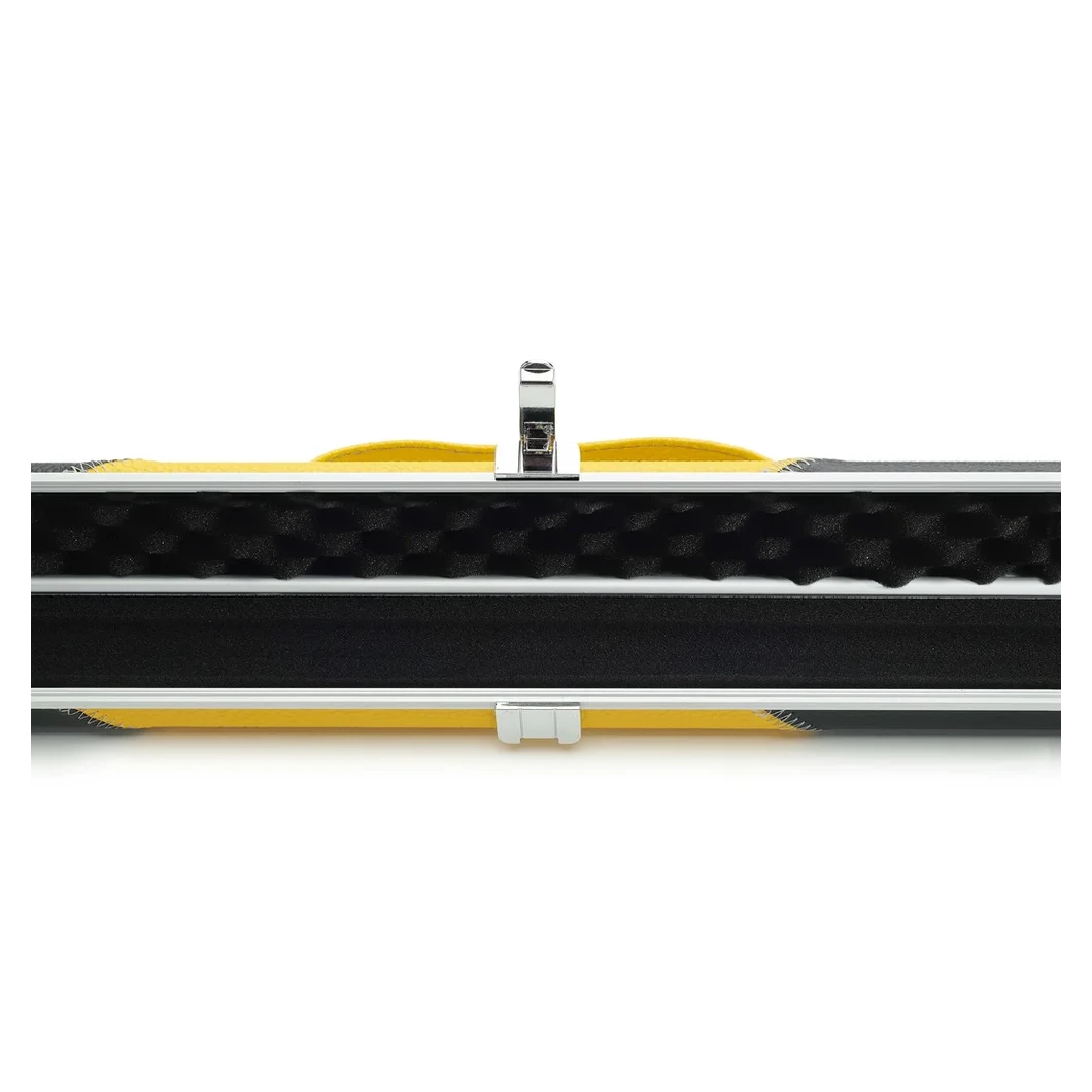 Peradon Halo Black & Yellow Stripe 1 Piece Slim Snooker Cue Case