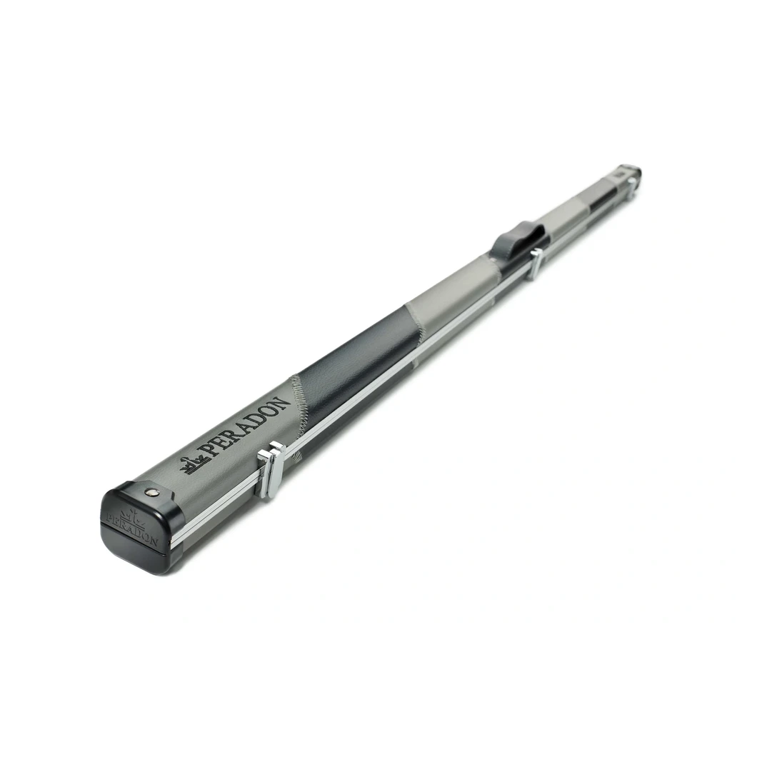Peradon Halo Grey & Black Stripe 1 Piece Slim Snooker Cue Case