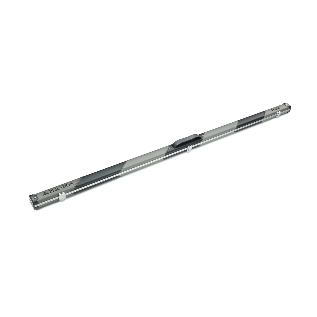 Peradon Halo Grey & Black Stripe 1 Piece Slim Snooker Cue Case