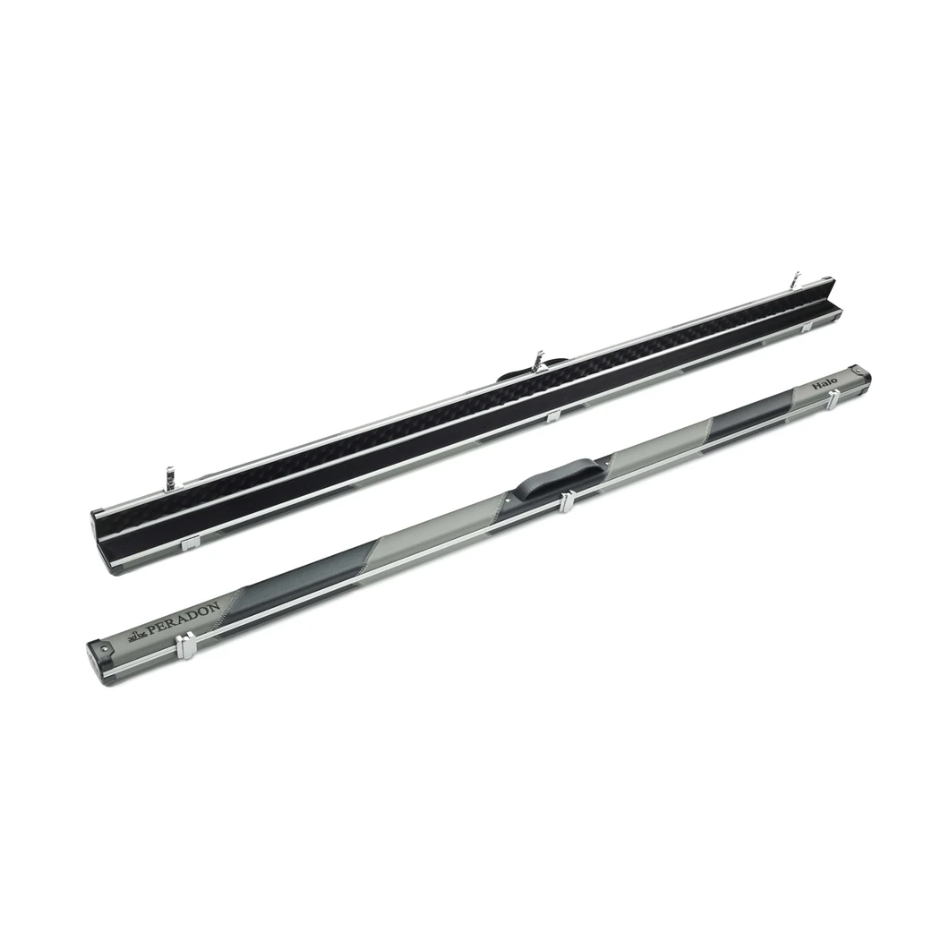 Peradon Halo Grey & Black Stripe 1 Piece Slim Snooker Cue Case