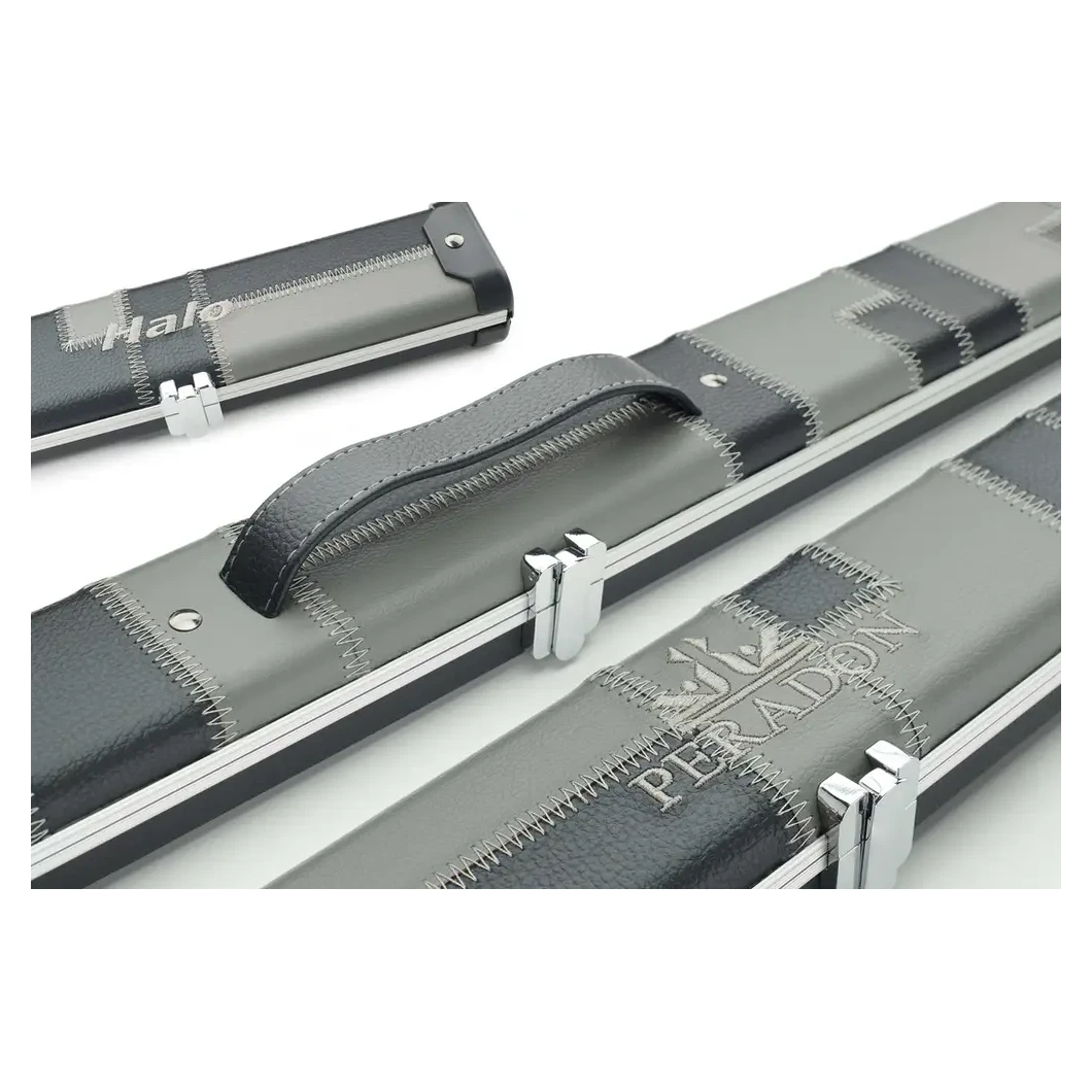 Peradon Halo Black & Grey Patch 1 Piece Wide Snooker Cue Case