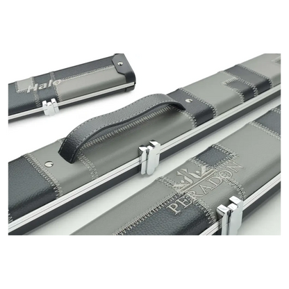 Peradon Halo Black & Grey Patch 1 Piece Wide Snooker Cue Case