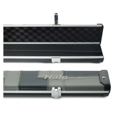 Peradon Halo Black & Grey Patch 1 Piece Wide Snooker Cue Case