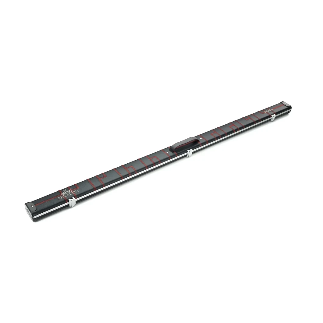 Peradon Halo Black Patch & Red Stitch 1 Piece Wide Snooker Cue Case