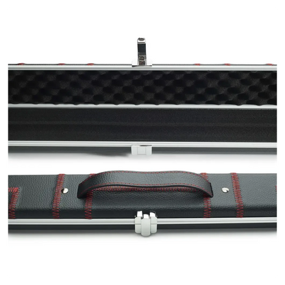 Peradon Halo Black Patch & Red Stitch 1 Piece Wide Snooker Cue Case