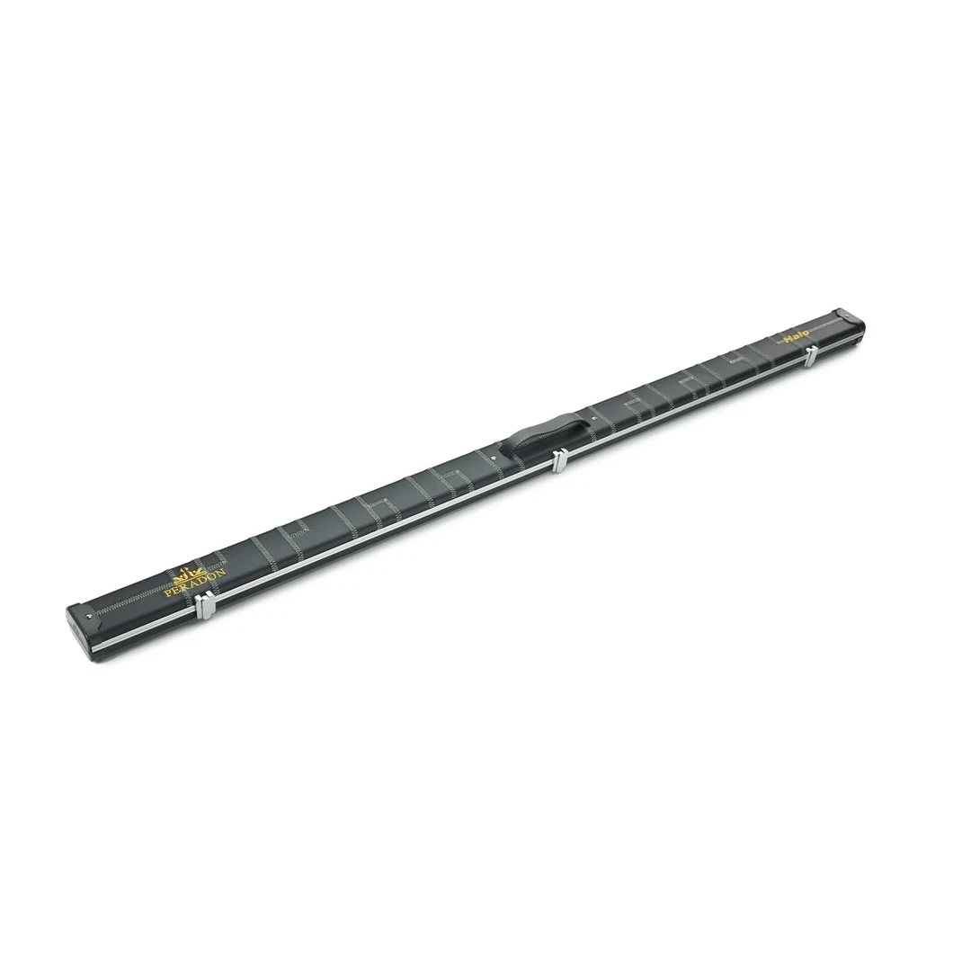 Peradon Halo Black Patch & Silver Stitch 1 Piece Wide Snooker Cue Case