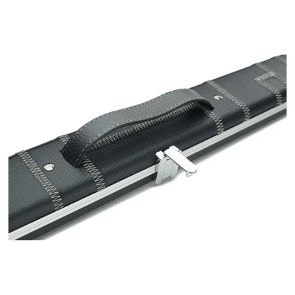 Peradon Halo Black Patch & Silver Stitch 1 Piece Wide Snooker Cue Case