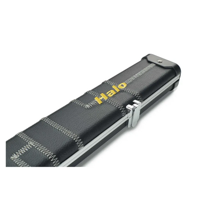 Peradon Halo Black Patch & Silver Stitch 1 Piece Wide Snooker Cue Case