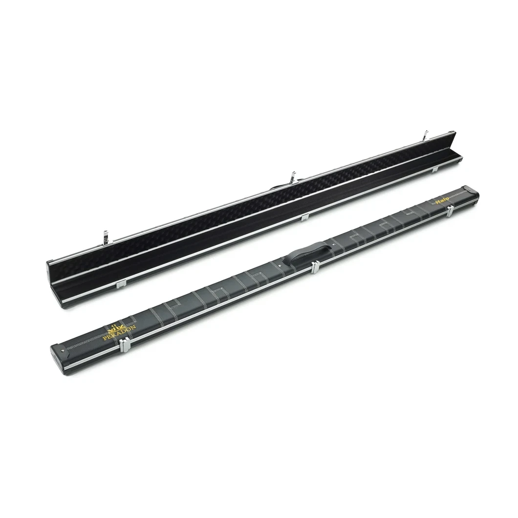 Peradon Halo Black Patch & Silver Stitch 1 Piece Wide Snooker Cue Case