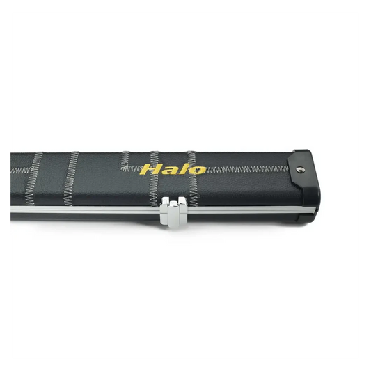 Peradon Halo Black Patch & Silver Stitch 1 Piece Wide Snooker Cue Case