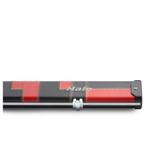Peradon Halo 1 Piece Snooker Black Red Patch Wide Cue Case