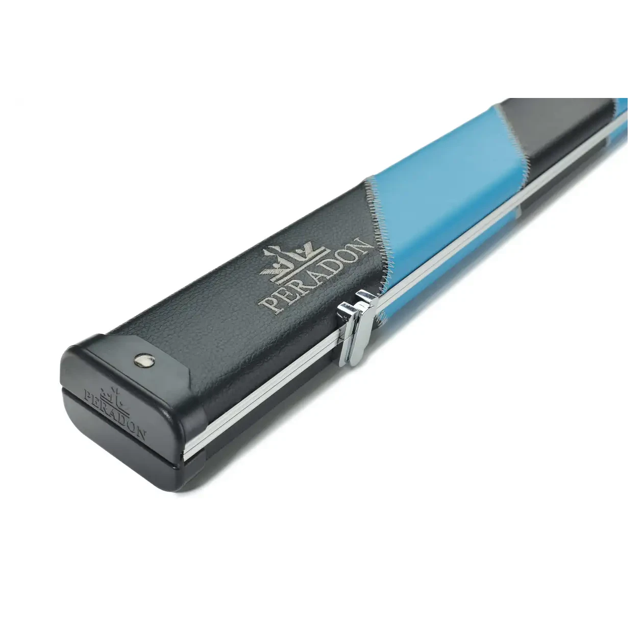 Peradon Halo Black & Sky Stripe 1 Piece Wide Snooker Cue Case
