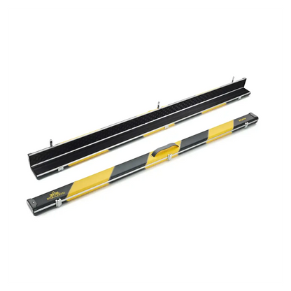 Peradon Halo Black & Yellow Stripe 1 Piece Wide Snooker Cue Case