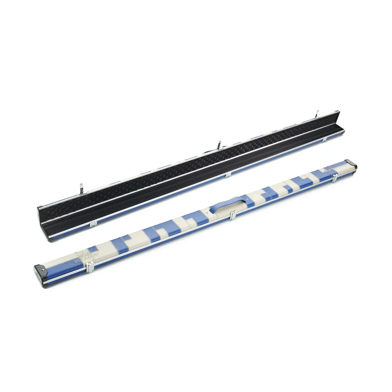 Peradon Halo Blue & Cream Patch 1 Piece Wide Snooker Cue Case