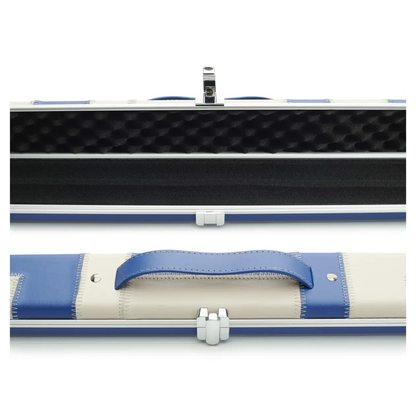 Peradon Halo Blue & Cream Patch 1 Piece Wide Snooker Cue Case