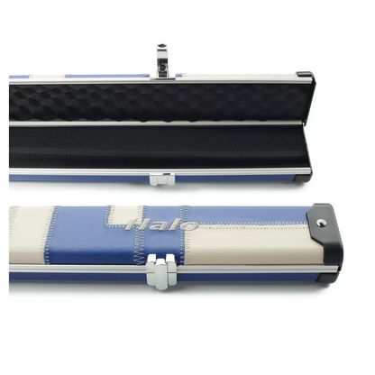 Peradon Halo Blue & Cream Patch 1 Piece Wide Snooker Cue Case