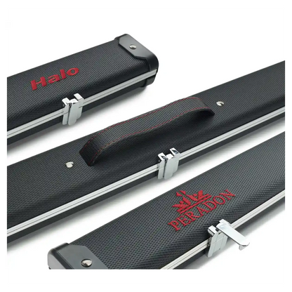 Peradon Halo Carbon & Red Logo 1 Piece Wide Snooker Cue Case
