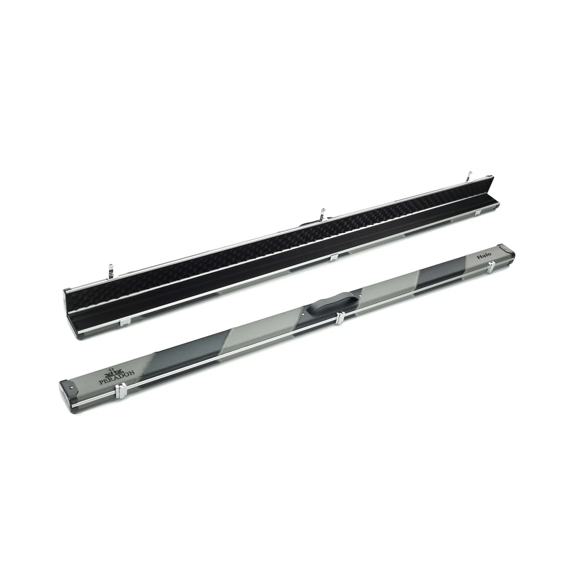 Peradon Halo Grey & Black Stripe 1 Piece Wide Snooker Cue Case
