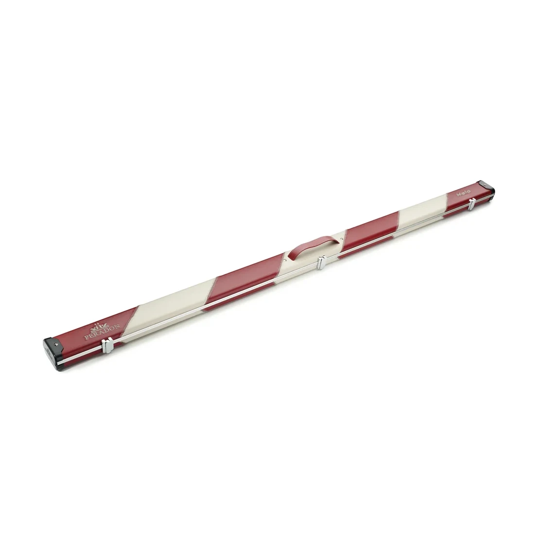 Peradon Halo Red & Cream Stripe 1 Piece Wide Snooker Cue Case
