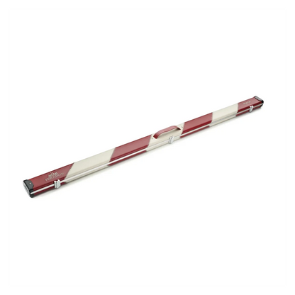 Peradon Halo Red & Cream Stripe 1 Piece Wide Snooker Cue Case
