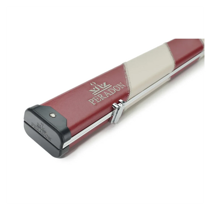 Peradon Halo Red & Cream Stripe 1 Piece Wide Snooker Cue Case