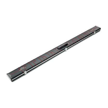 Peradon Halo Plus 1 Piece Black Patch Red Stitch Extra Wide Cue Case