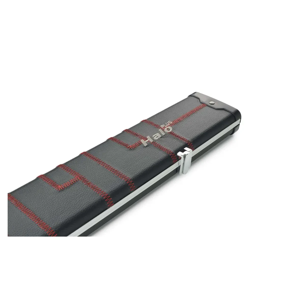 Peradon Halo Plus 1 Piece Black Patch Red Stitch Extra Wide Cue Case