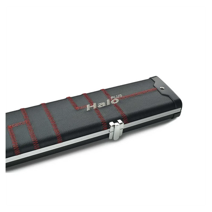 Peradon Halo Plus 1 Piece Black Patch Red Stitch Extra Wide Cue Case