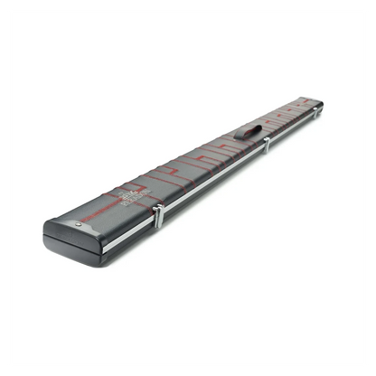 Peradon Halo Plus 1 Piece Black Patch Red Stitch Extra Wide Cue Case